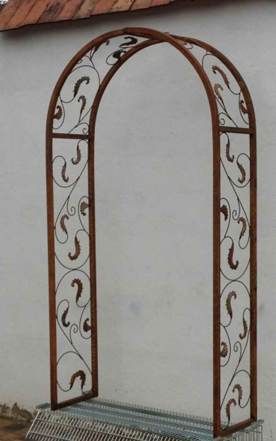 Rundbogen Laubengang MASSIV 30 ROHR Rosenbogen Lisbao-RB 120/225 Roh Rost Rostig Rundbogen Laubengang MASSIV 30 ROHR Rosenbogen Lisbao-RB 120/225 Roh Rost Rostig