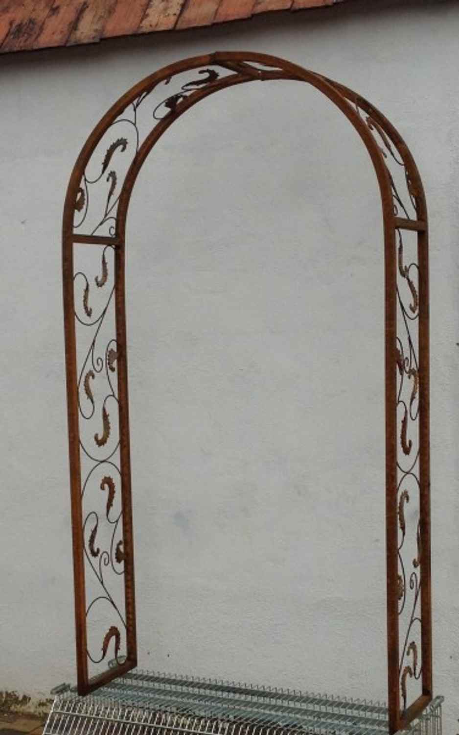 Rundbogen Laubengang MASSIV 30 ROHR Rosenbogen Lisbao-RB 120/225 Roh Rost Rostig Rundbogen Laubengang MASSIV 30 ROHR Rosenbogen Lisbao-RB 120/225 Roh Rost Rostig