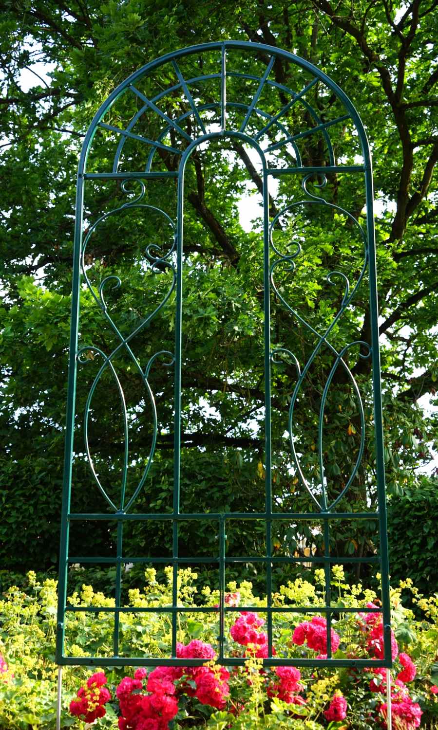 Landhaus Rankgitter Spalier  Rankwand Ramona Verzinkt Grün