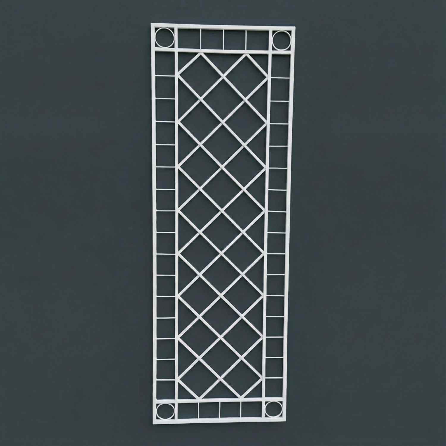 Rankgitter Spalier Rankhilfe Wandgitter Meran 60 FeuerVerzinkt grau colour RAL 7016 HQ