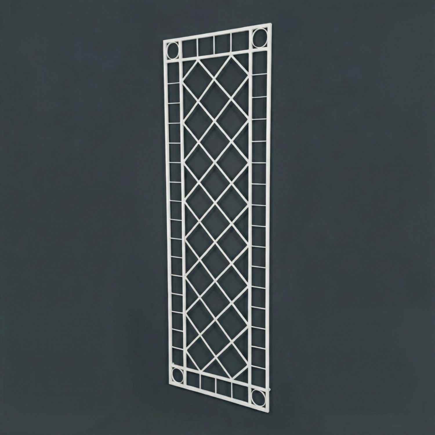 Rankgitter Spalier Rankhilfe Wandgitter Meran 60 FeuerVerzinkt grau colour RAL 7016 HQ