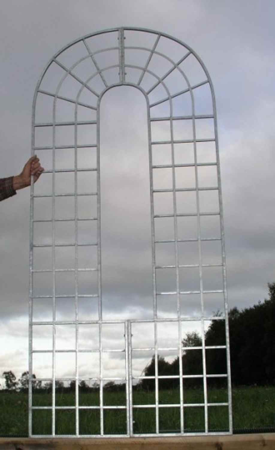 Landhaus Rankgitter Spalier Rankwand Rankhilfe Quattro Feuer Verzinkt schwarz