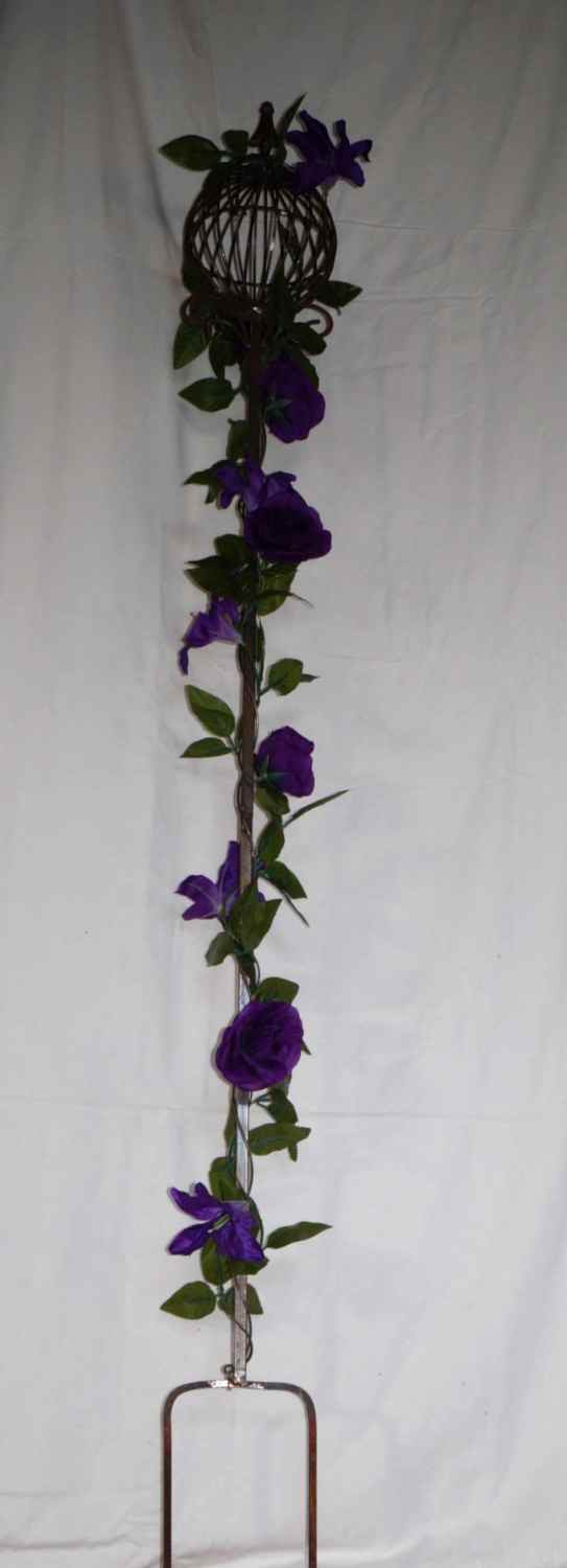 Rankstab Spalier Rankhilfe Rosenstab Obelisk Florio XL roh / Rost 