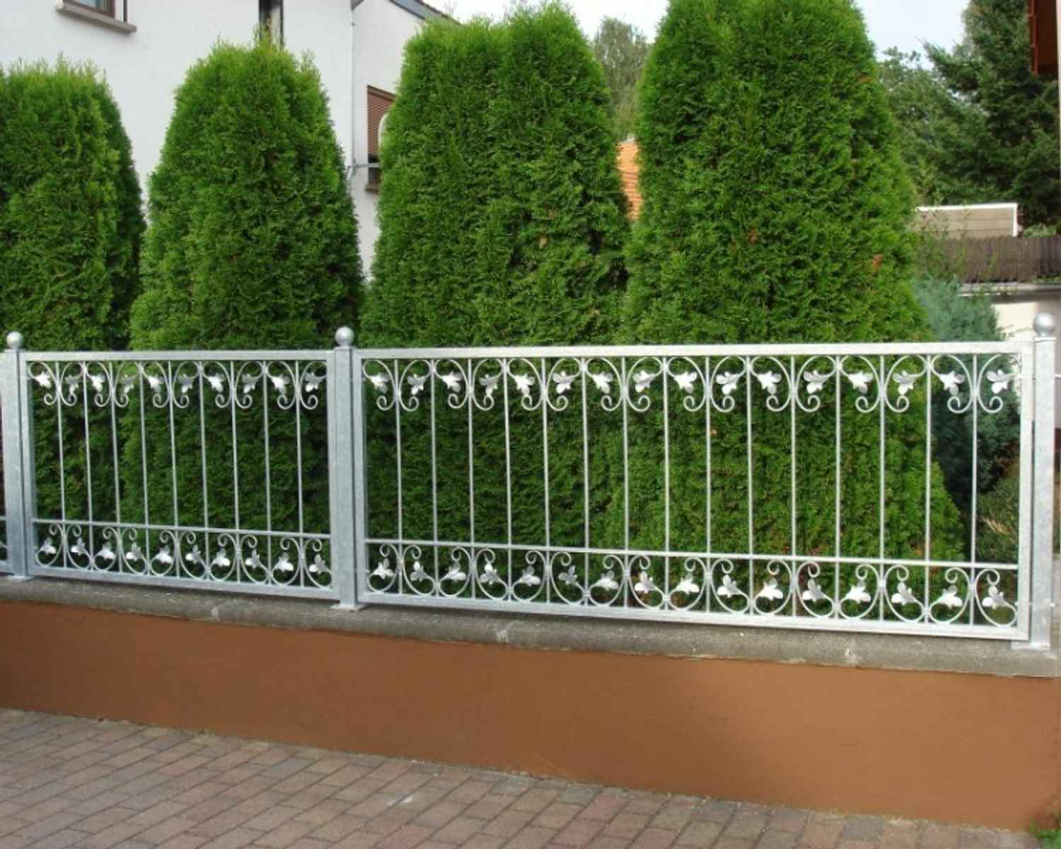 Gartentor Hoftor Tor Monaco-FT400/200S-BB Blickdicht Winkelrahmen Feuer Verzinkt Gartentor Hoftor Tor Monaco-FT400/200S-BB Blickdicht Winkelrahmen Feuer Verzinkt