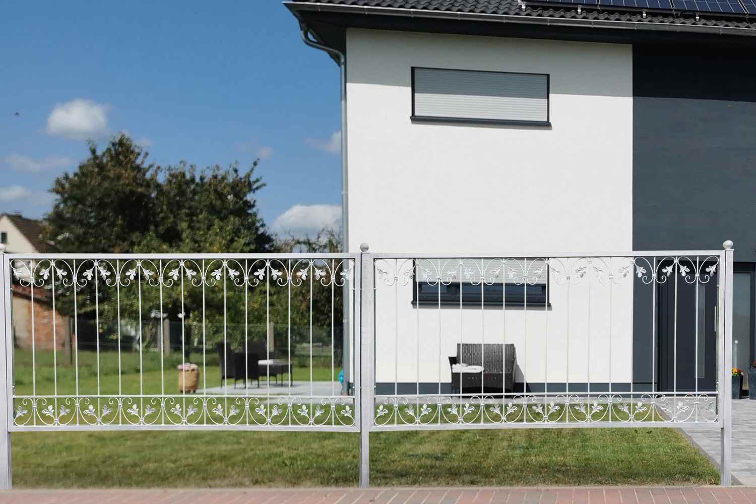 Gartentor Hoftor Tor Monaco-FT400/200S-BB Blickdicht Winkelrahmen Feuer Verzinkt Gartentor Hoftor Tor Monaco-FT400/200S-BB Blickdicht Winkelrahmen Feuer Verzinkt