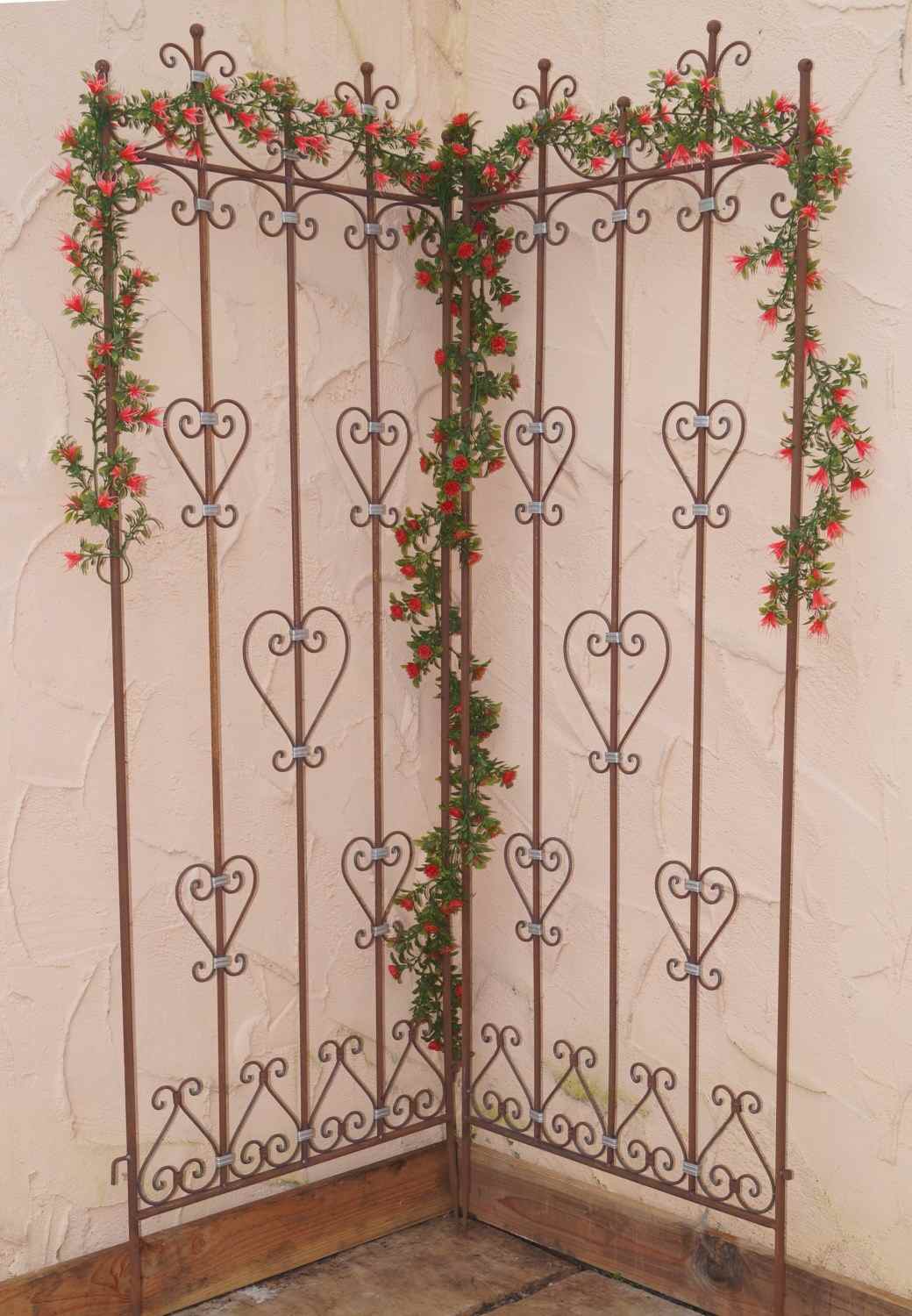 Eisen Metall Stahl Rankgitter Spalier Rankzaun Savona Roh Rost Kletterrose Eisen Metall Stahl Rankgitter Spalier Rankzaun Savona Roh Rost Kletterrose