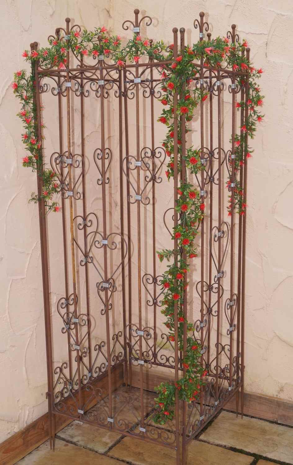 Eisen Metall Stahl Rankgitter Spalier Rankzaun Savona Roh Rost Kletterrose Eisen Metall Stahl Rankgitter Spalier Rankzaun Savona Roh Rost Kletterrose