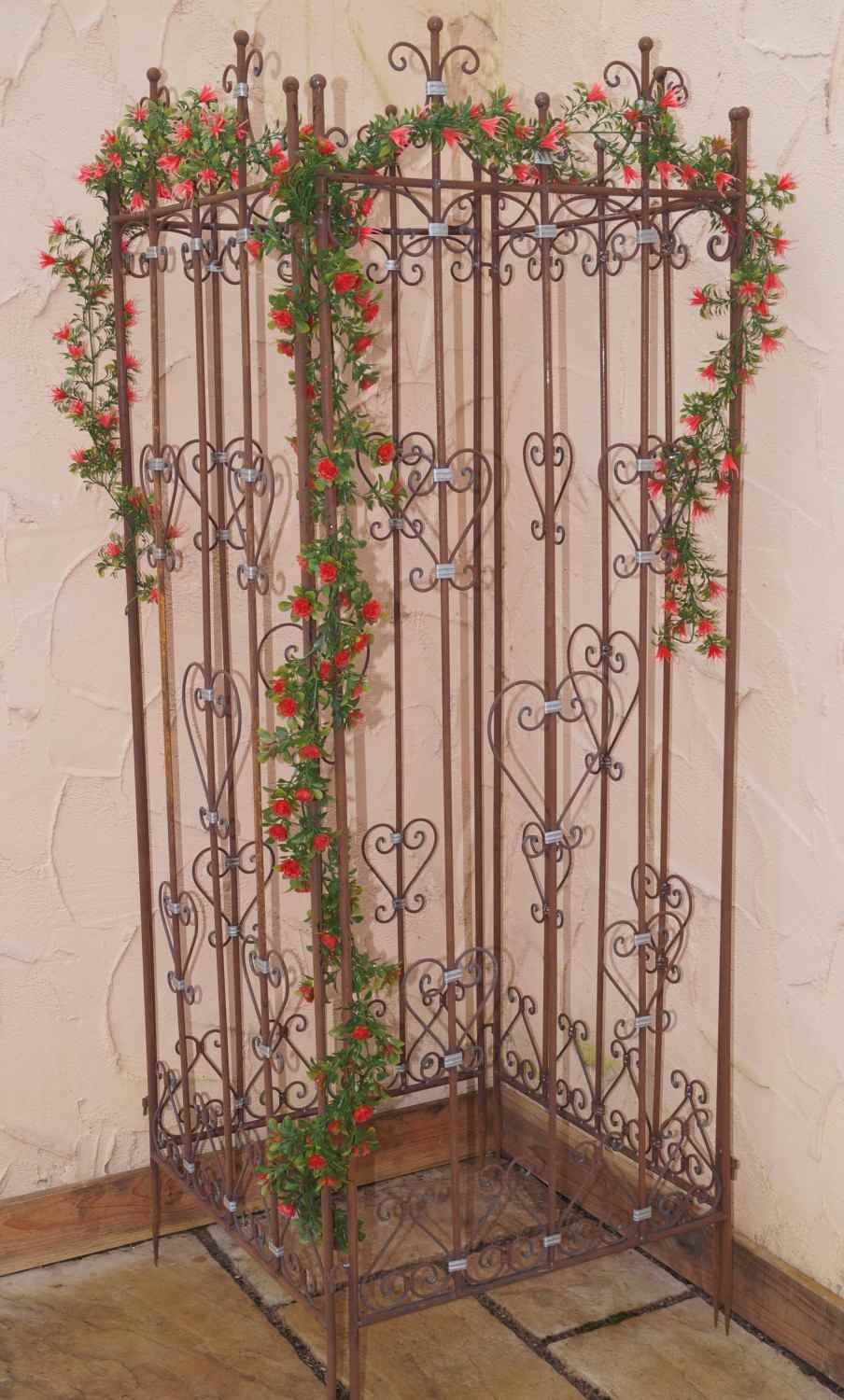 Eisen Metall Stahl Rankgitter Spalier Rankzaun Savona Roh Rost Kletterrose Eisen Metall Stahl Rankgitter Spalier Rankzaun Savona Roh Rost Kletterrose