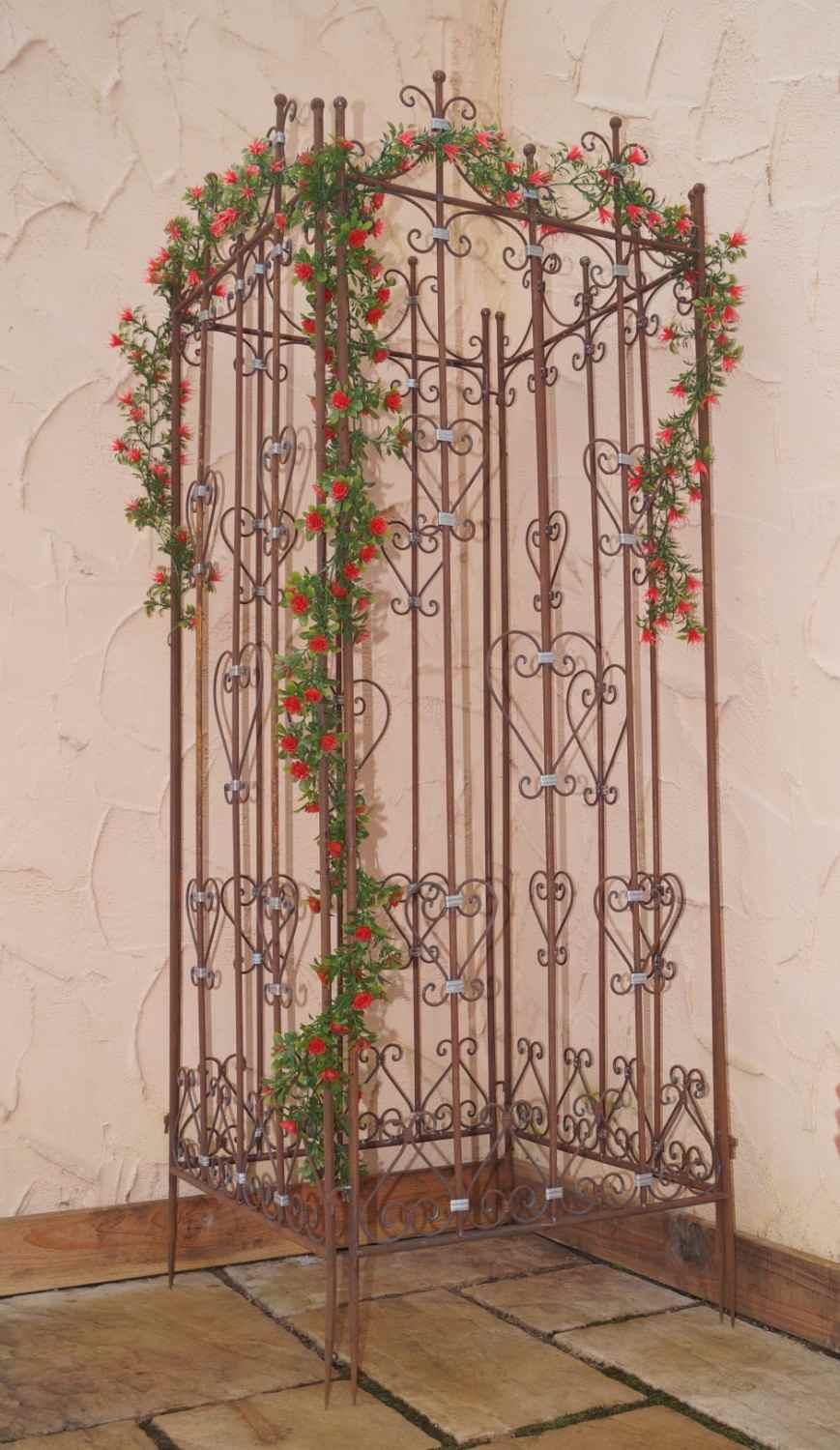 Eisen Metall Stahl Rankgitter Spalier Rankzaun Savona Roh Rost Kletterrose Eisen Metall Stahl Rankgitter Spalier Rankzaun Savona Roh Rost Kletterrose