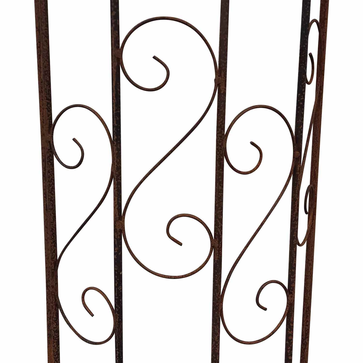 Rankgitter Spalier Rankhilfe Fallrohr Pisa XXL Clematis Roh Rost halbrund 275cm Rankgitter Spalier Rankhilfe Fallrohr Pisa XXL Clematis Roh Rost halbrund 275cm