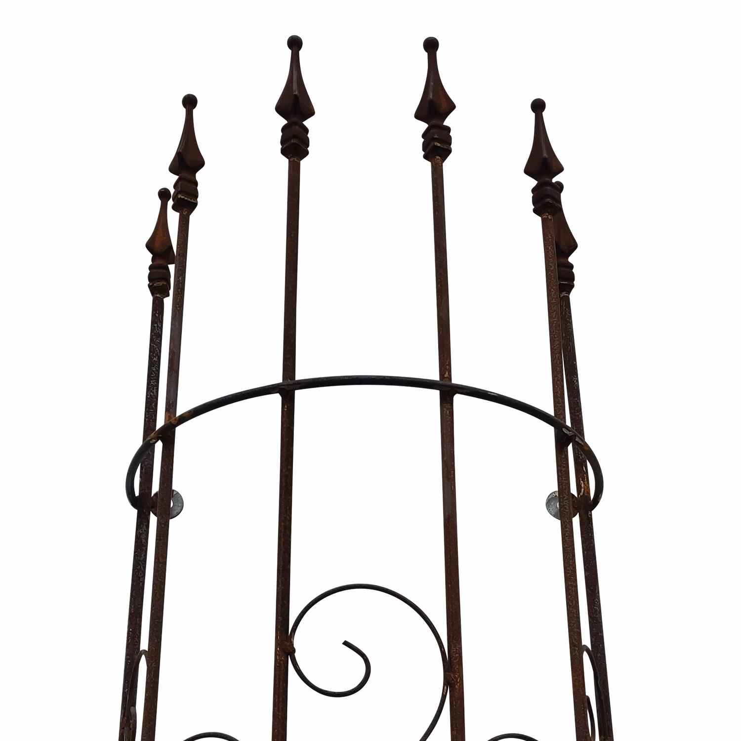 Rankgitter Spalier Rankhilfe Fallrohr Pisa XXL Clematis Roh Rost halbrund 275cm Rankgitter Spalier Rankhilfe Fallrohr Pisa XXL Clematis Roh Rost halbrund 275cm