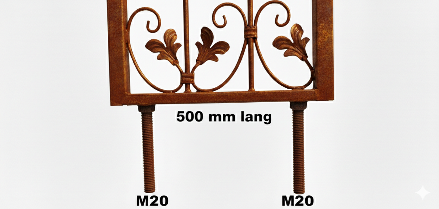 MASSIV Rundbogen Rosenbogen Monaco-RB 120/220 Roh / Rost Edelrost