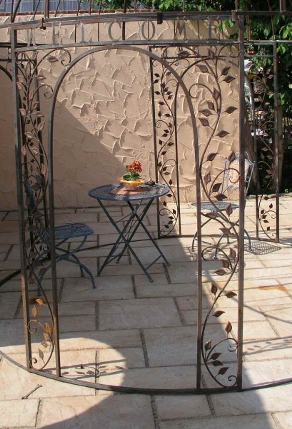 Pavillion Metall Pavillon Pavilion Laube Schmiedeeisen Rondo Feuer