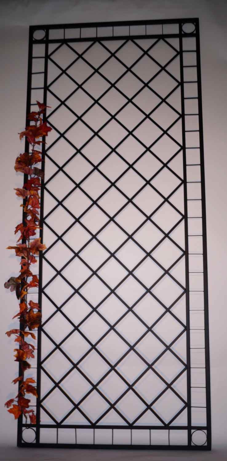 Spalier Metall Eisen Rankgitter Rankhilfe Wandgitter Meran  100 240 XXL schwarz