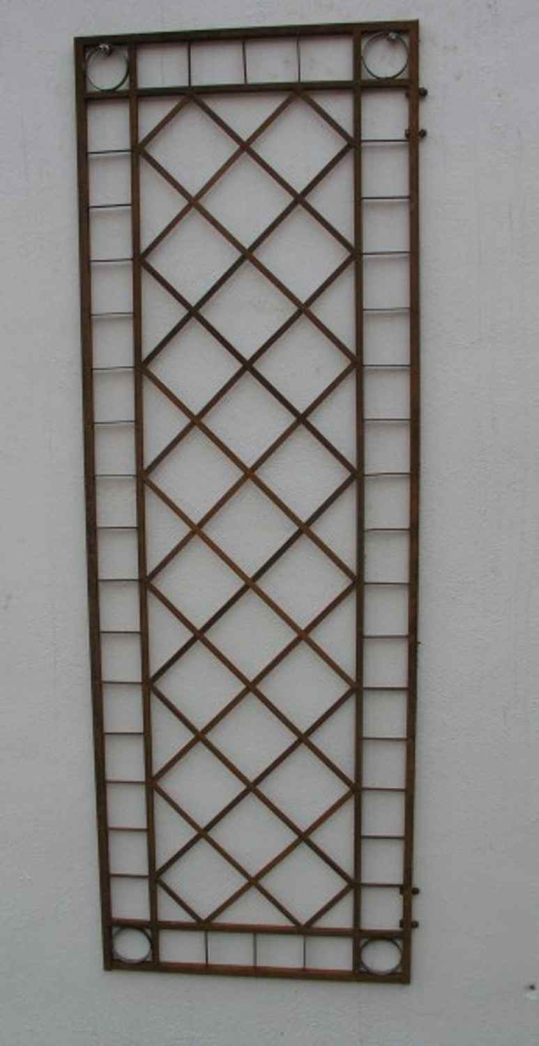 Metall Eisen Rankgitter Spalier Rankhilfe Wandgitter Meran 40 / 175 VW Feuer Verzinkt weiß Duplex HQ