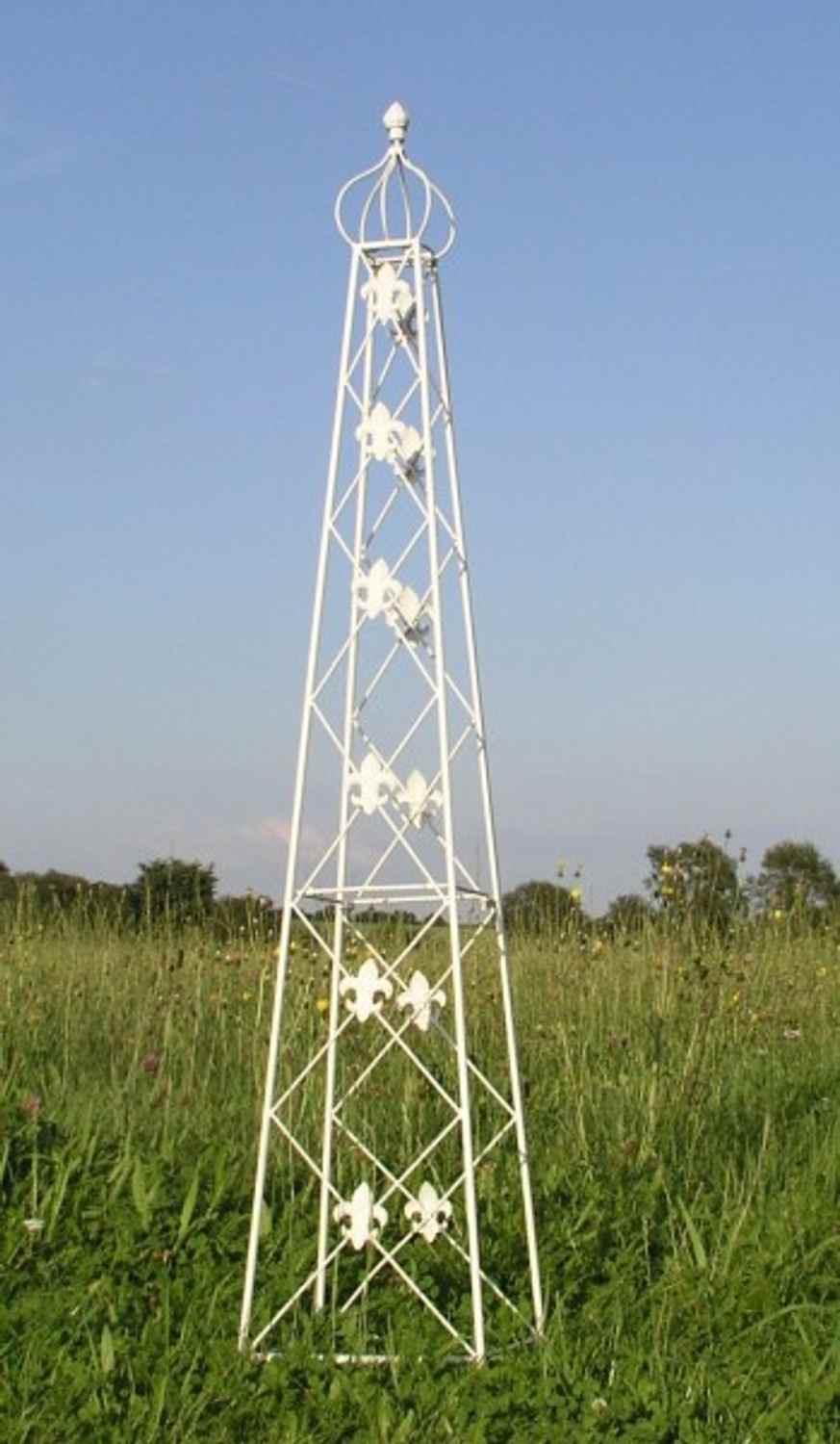 Rankstab Rankhilfe Rank Pfosten Obelisk Pflanzenstütze Cornwall weiss 2-er Set Rankstab Rankhilfe Rank Pfosten Obelisk Pflanzenstütze Cornwall weiss 2-er Set