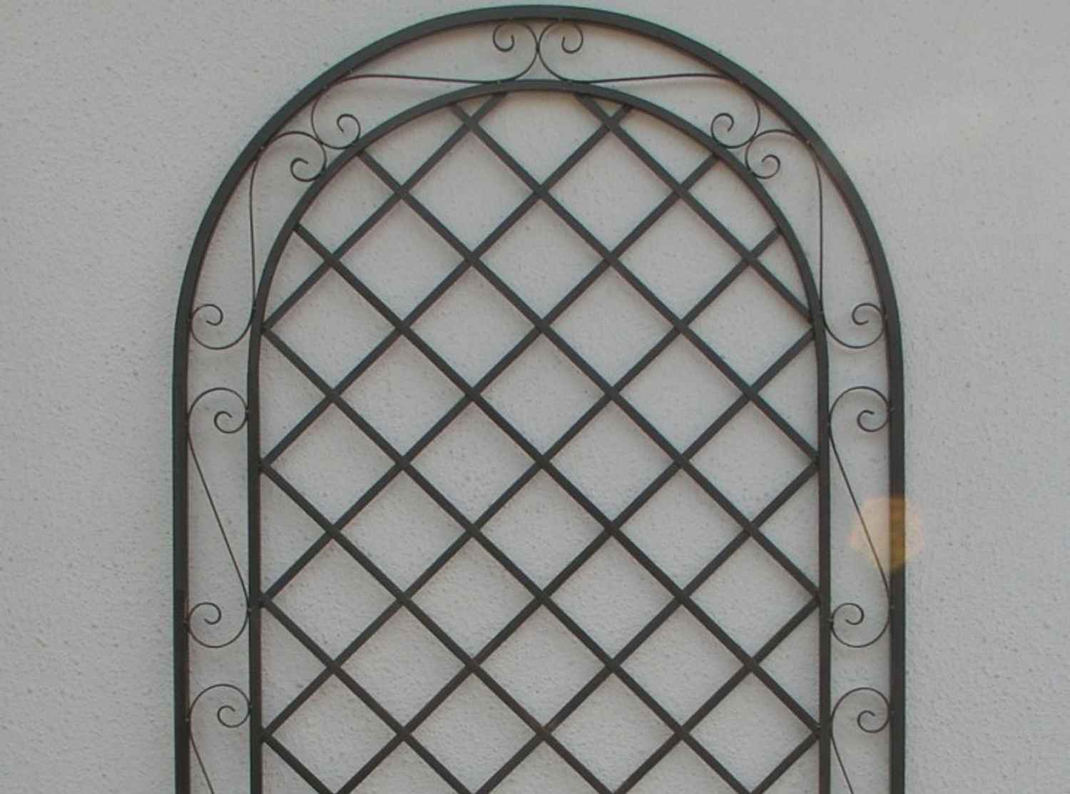 Rankgitter Spalier Rankhilfe Wandgitter Provence XXL verzinkt grün 6005 RIESIG Ramblerrose