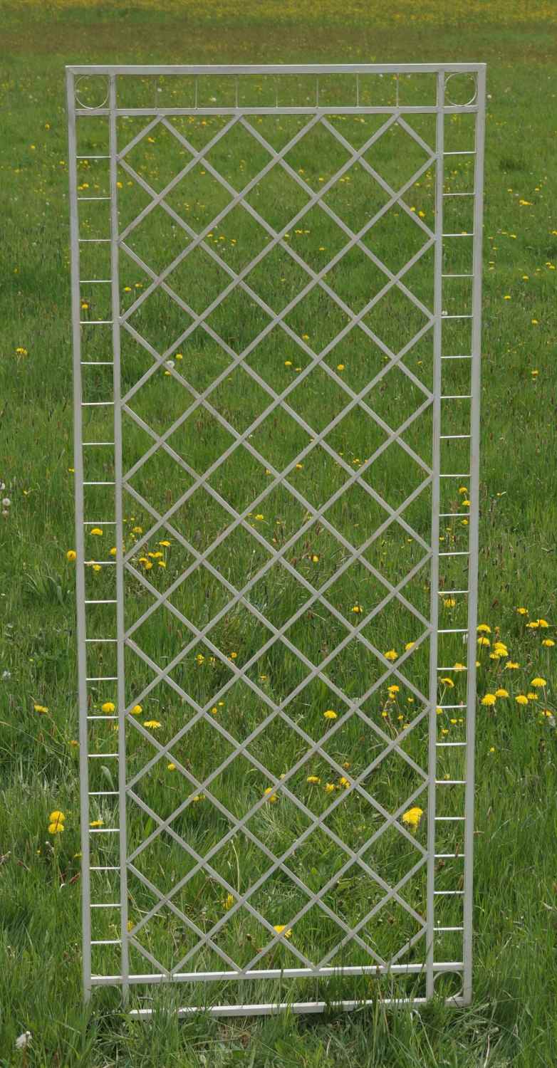 Metall Eisen Rankgitter Rankhilfe Wandgitter Meran 100 240 XXL Weiss