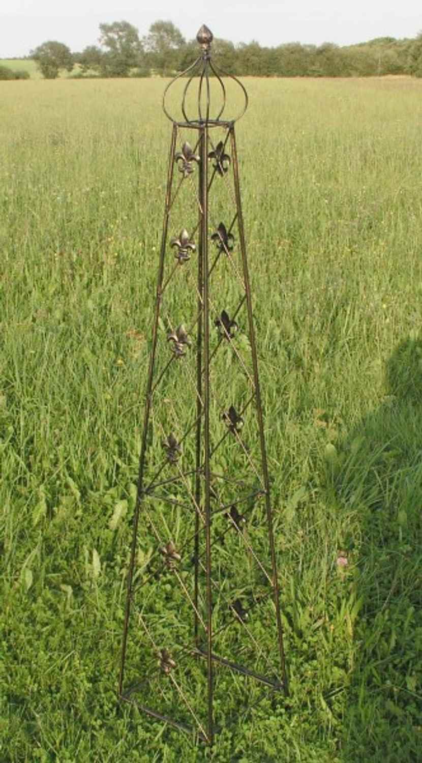 Rankstab Rankhilfe Spalier Rank Obelisk Cornwall Schwarz 2-er Set 2 Stck.