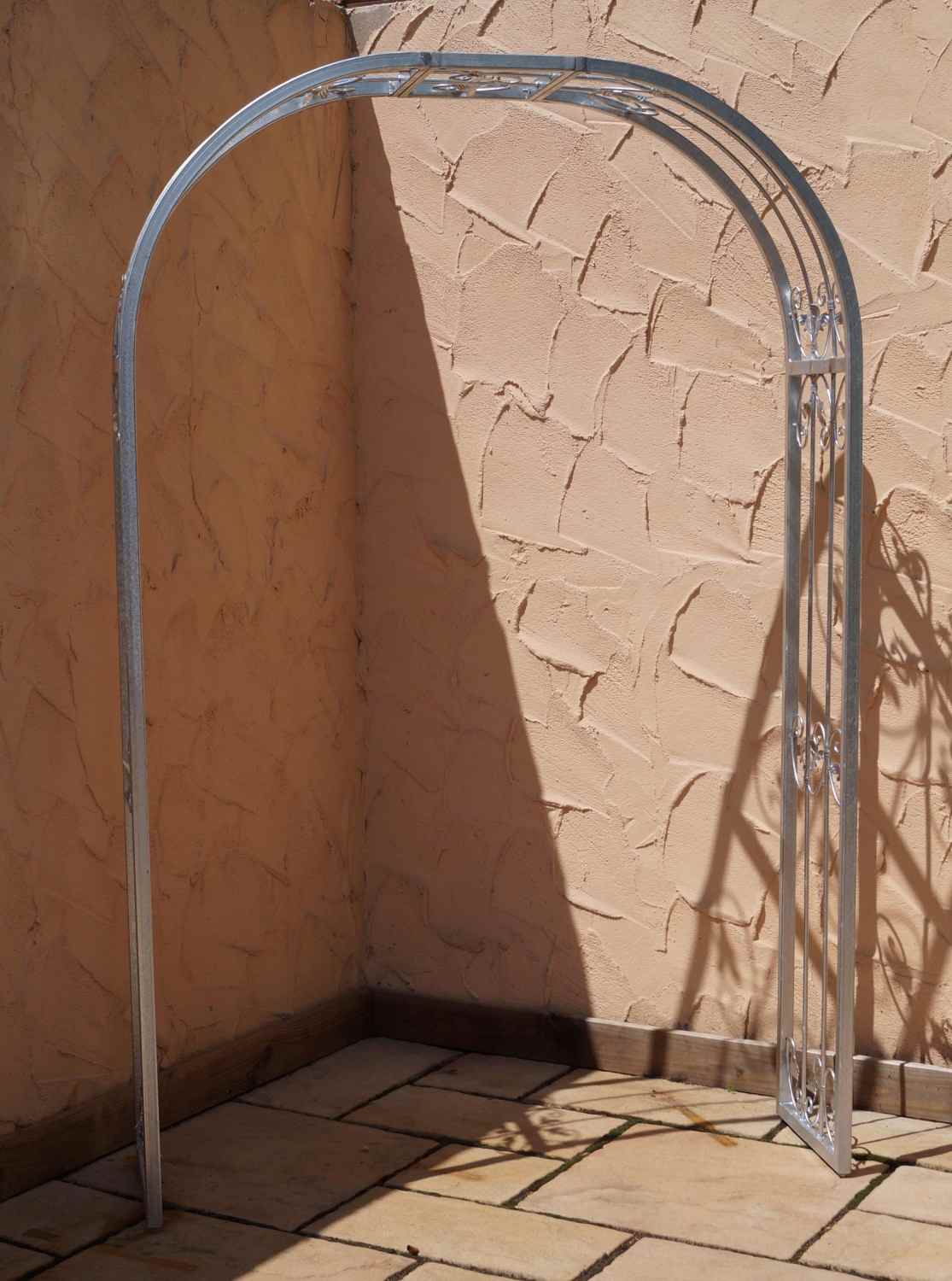 MASSIV stabiler Rundbogen Rosenbogen Monaco-RB 160/220 Feuer Verzinkt