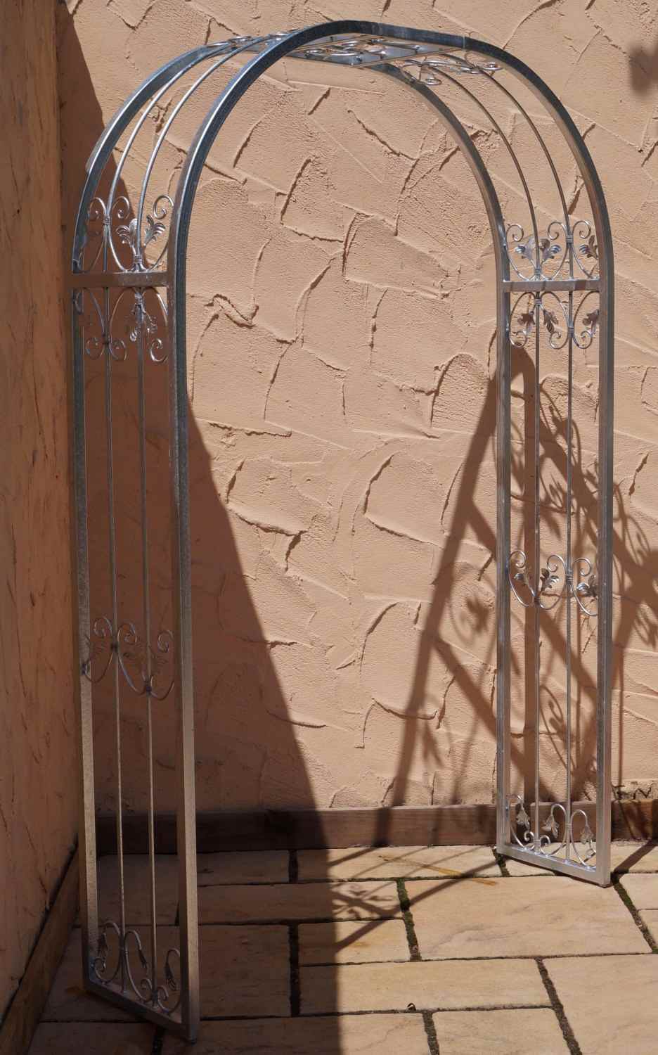 MASSIV stabiler Rundbogen Rosenbogen Monaco-RB 160/220 Feuer Verzinkt