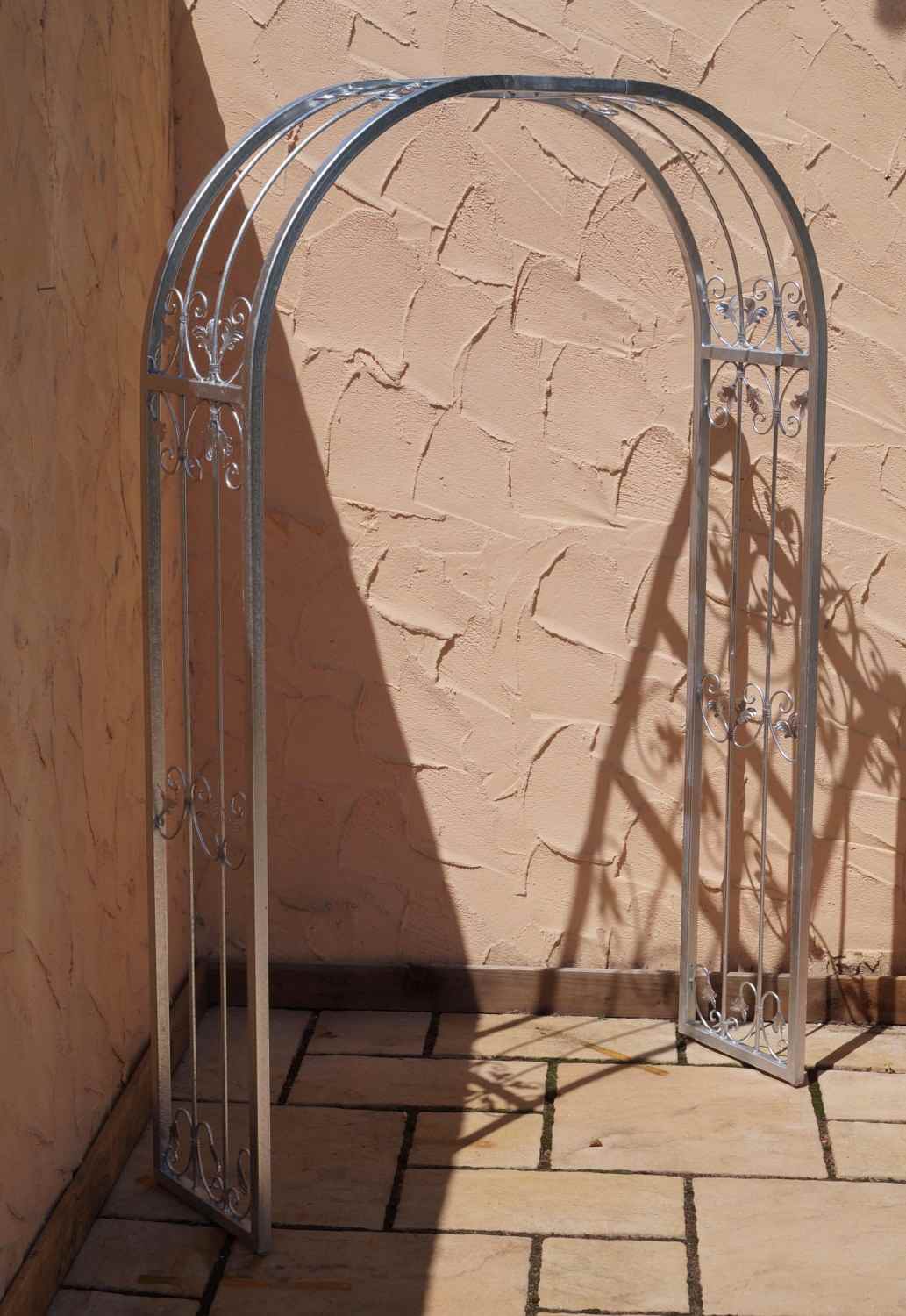 MASSIV stabiler Rundbogen Rosenbogen Monaco-RB 160/220 Feuer Verzinkt