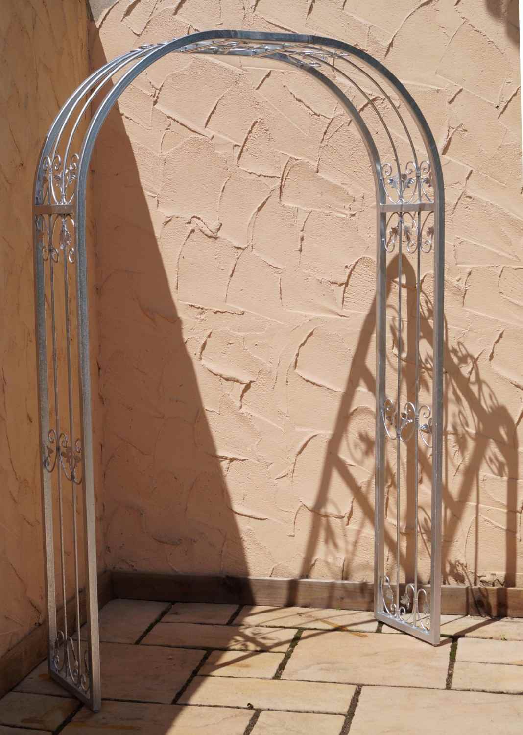 MASSIV stabiler Rundbogen Rosenbogen Monaco-RB 160/220 Feuer Verzinkt