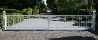 Antrieb. Gartentor Hoftor Tor Metall Monaco-FT400//120A Verzinkt Elektrisch m