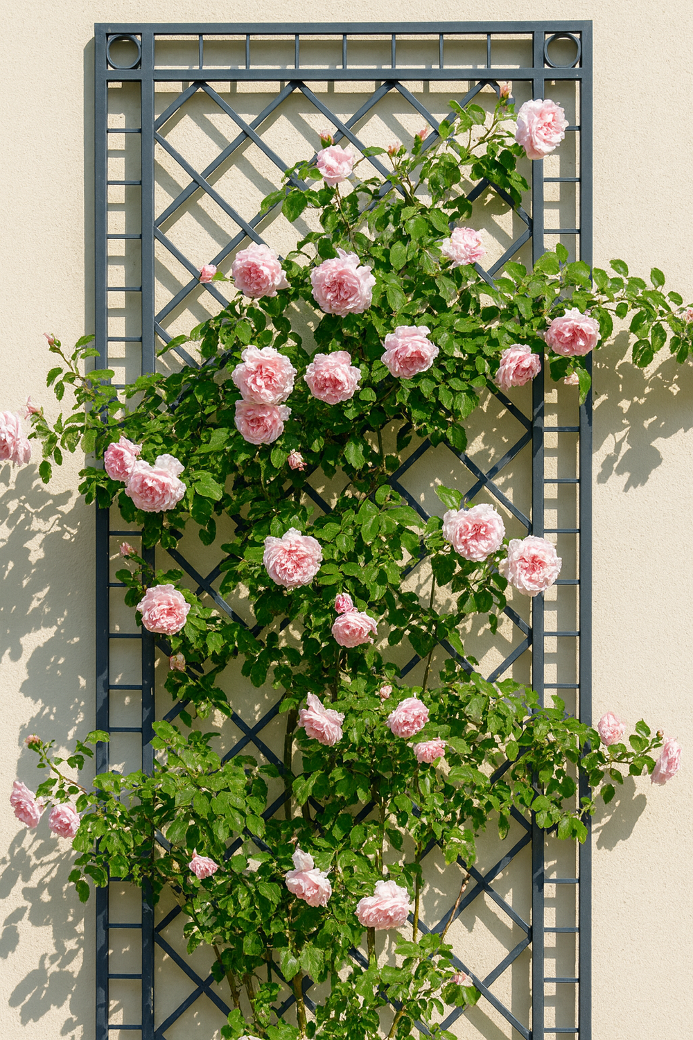 Metall Eisen Rankgitter Rankhilfe Wandgitter Meran 100 XXL verzinkt grau 240 cm 