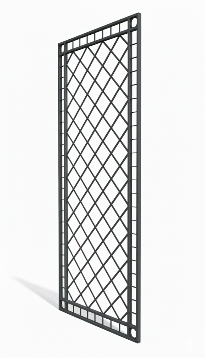 Metall Eisen Rankgitter Rankhilfe Wandgitter Meran 100 XXL verzinkt grau 240 cm 