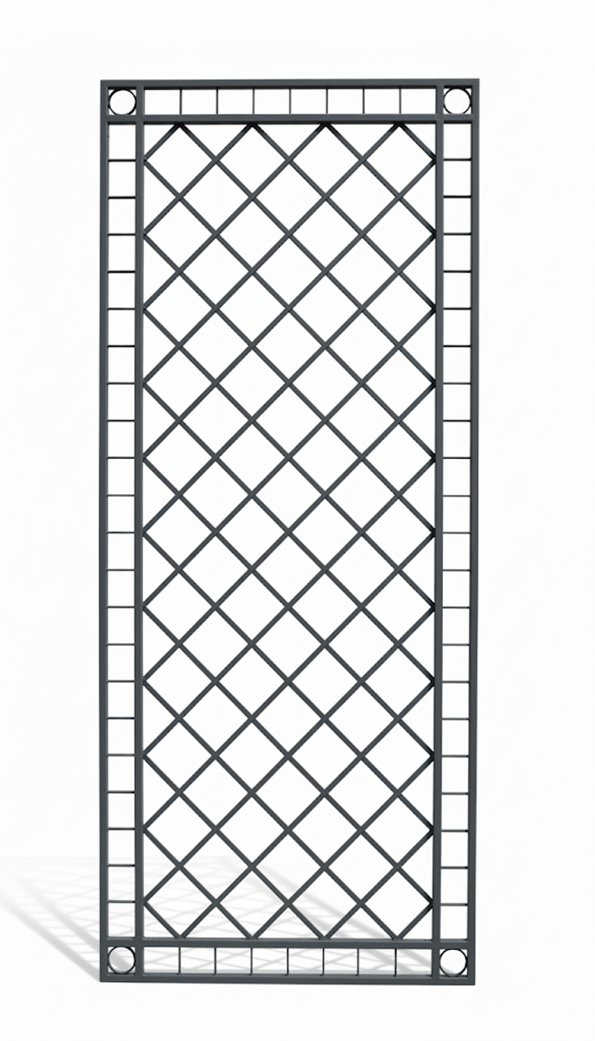 Metall Eisen Rankgitter Rankhilfe Wandgitter Meran 100 XXL verzinkt grau 240 cm 
