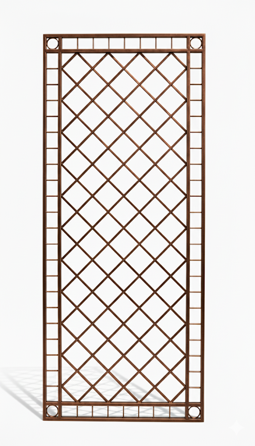 Metall Eisen Rankgitter Rankhilfe Wandgitter Meran 100 XXL verzinkt grau 240 cm 