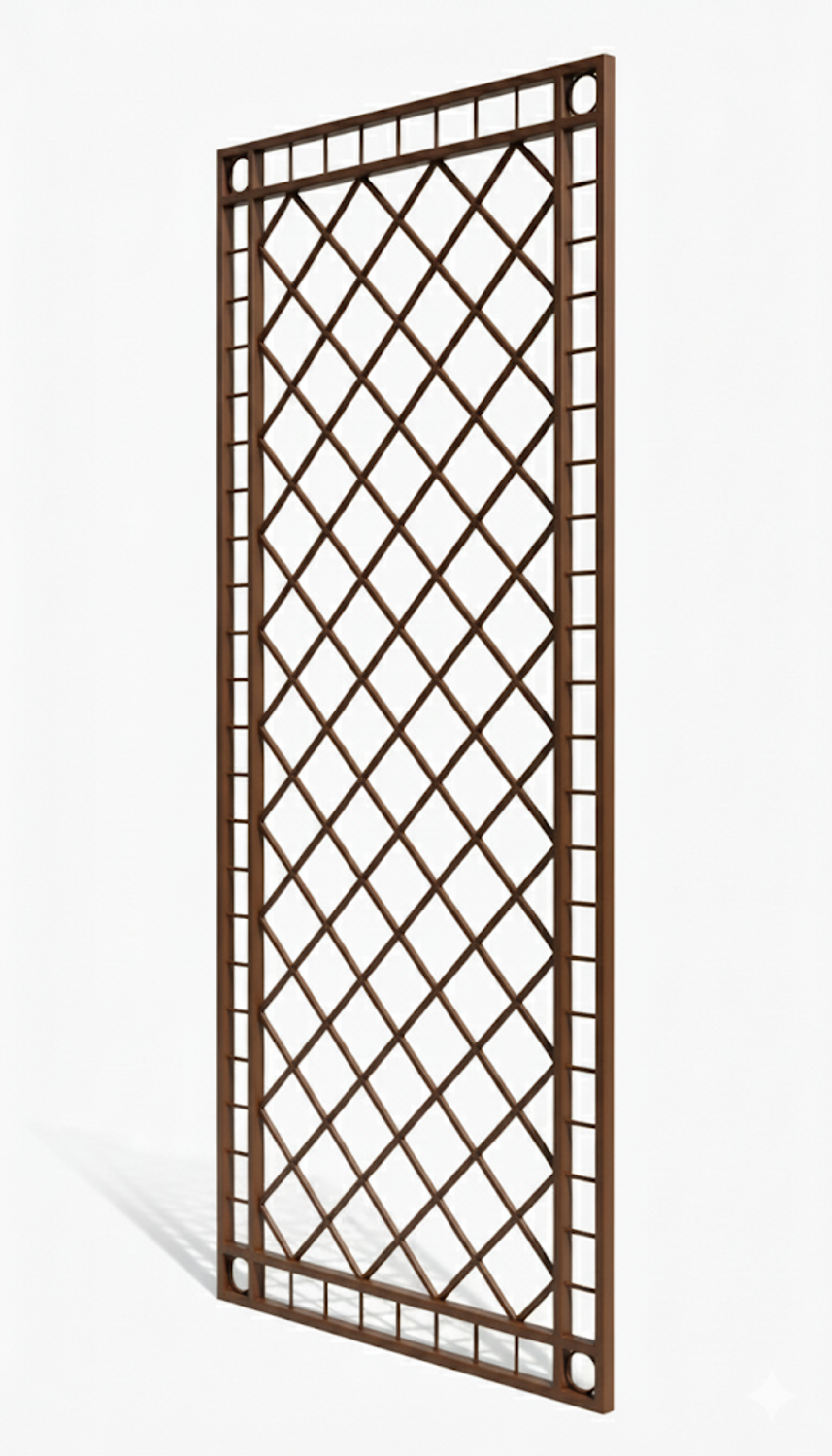 Metall Eisen Rankgitter Rankhilfe Wandgitter Meran 100 XXL verzinkt grau 240 cm 