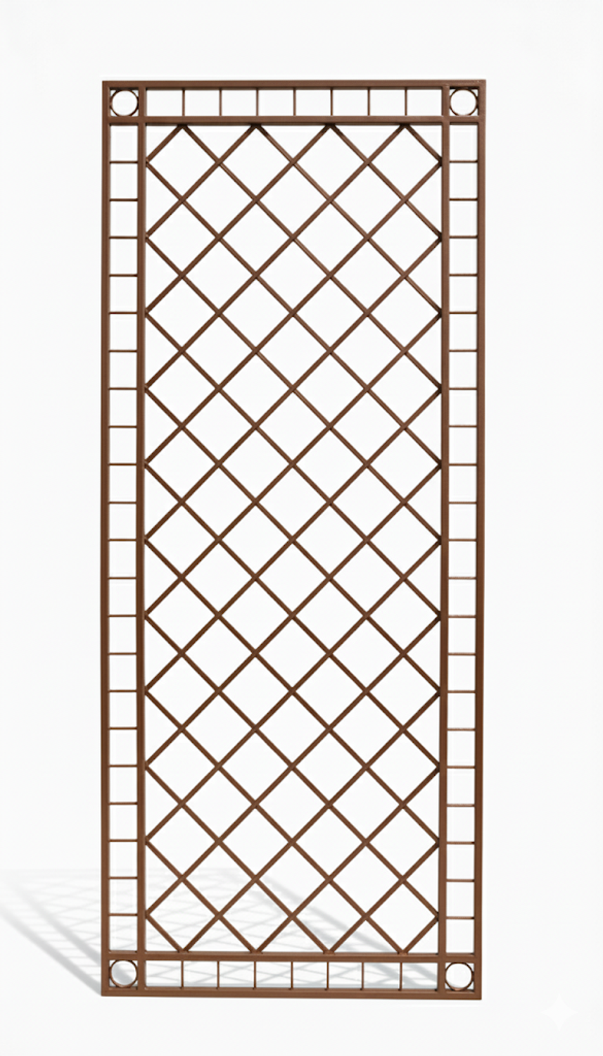 Metall Eisen Rankgitter Rankhilfe Wandgitter Meran 100 XXL verzinkt grau 240 cm 