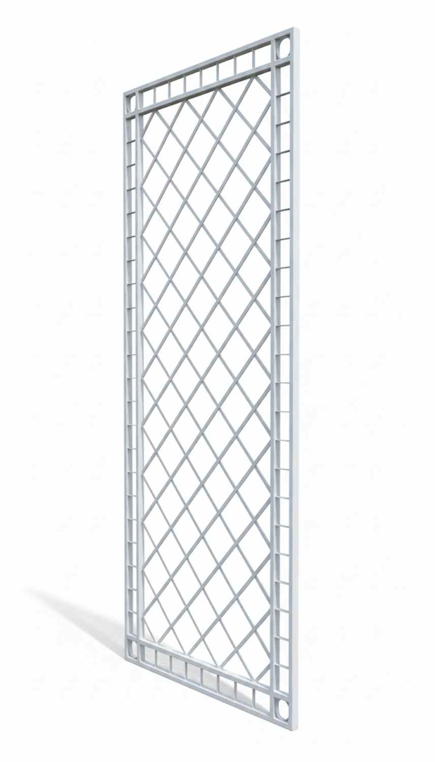 Metall Eisen Rankgitter Rankhilfe Wandgitter Meran 100 XXL verzinkt grau 240 cm 