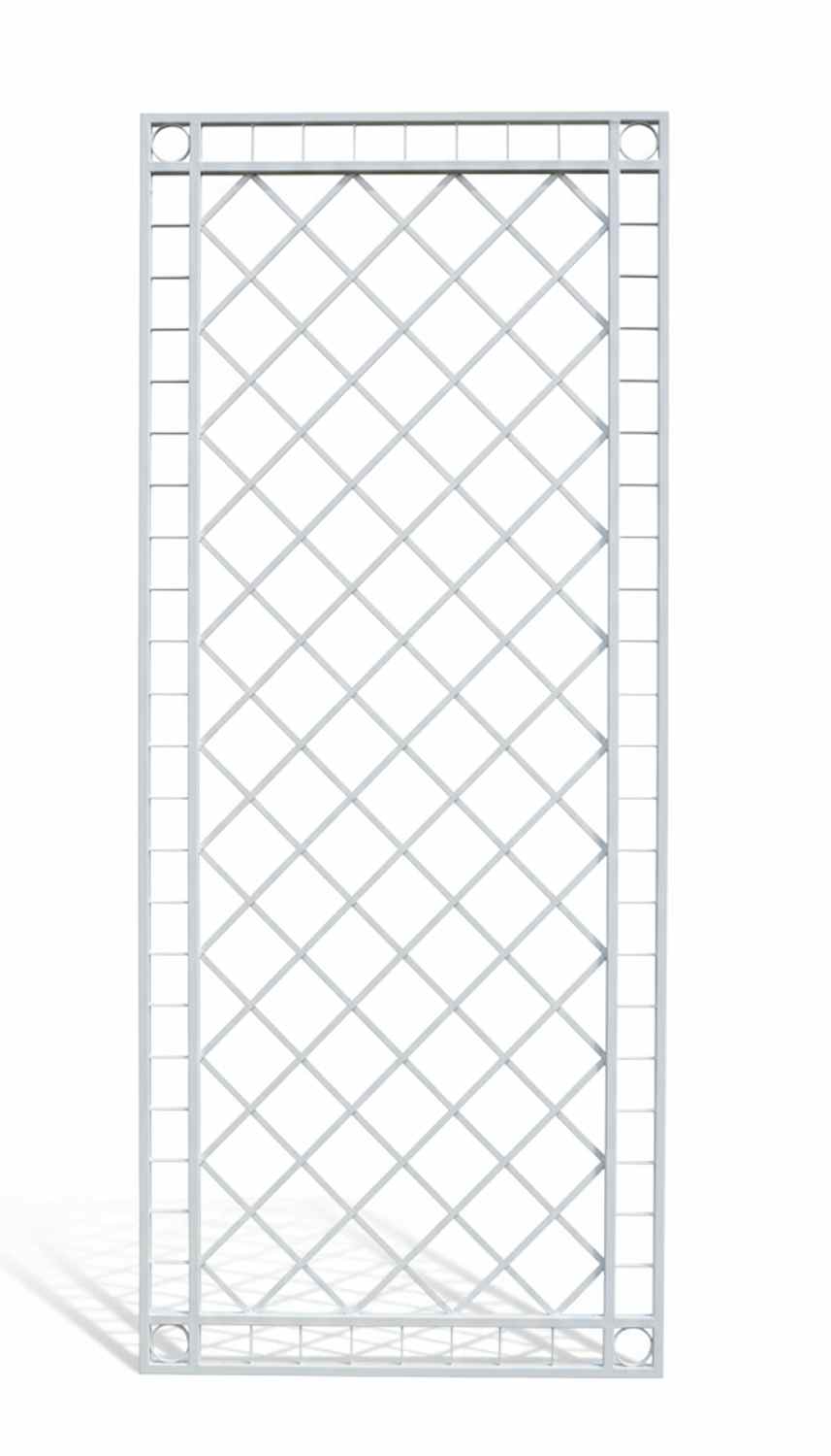 Metall Eisen Rankgitter Rankhilfe Wandgitter Meran 100 XXL verzinkt grau 240 cm 