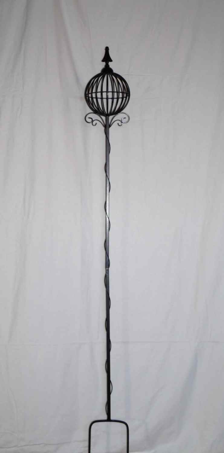 Rankstab Spalier Rankhilfe Rosenstab Obelisk Florio XL Schwarz