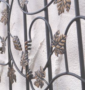 Fenstergitter Monaco-Z80/150 Aus Schmiedeeisen - Einbruchschutz 80x150 Cm Feuerverzinkt