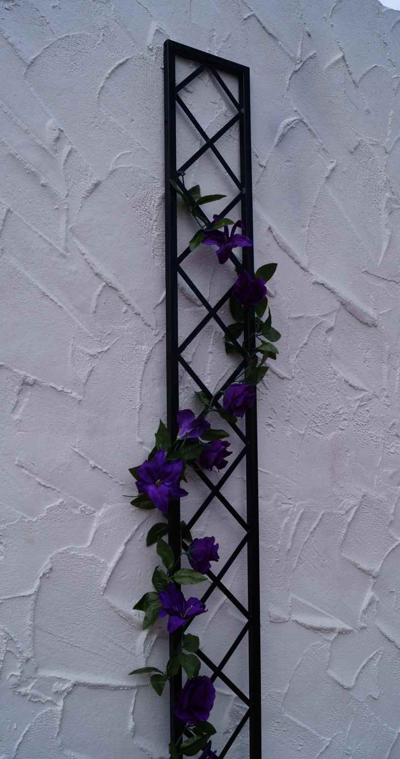 Wand Rankgitter Spalier Rankhilfe Wandgitter Bozen 25 Feuer Verzinkt schwarz