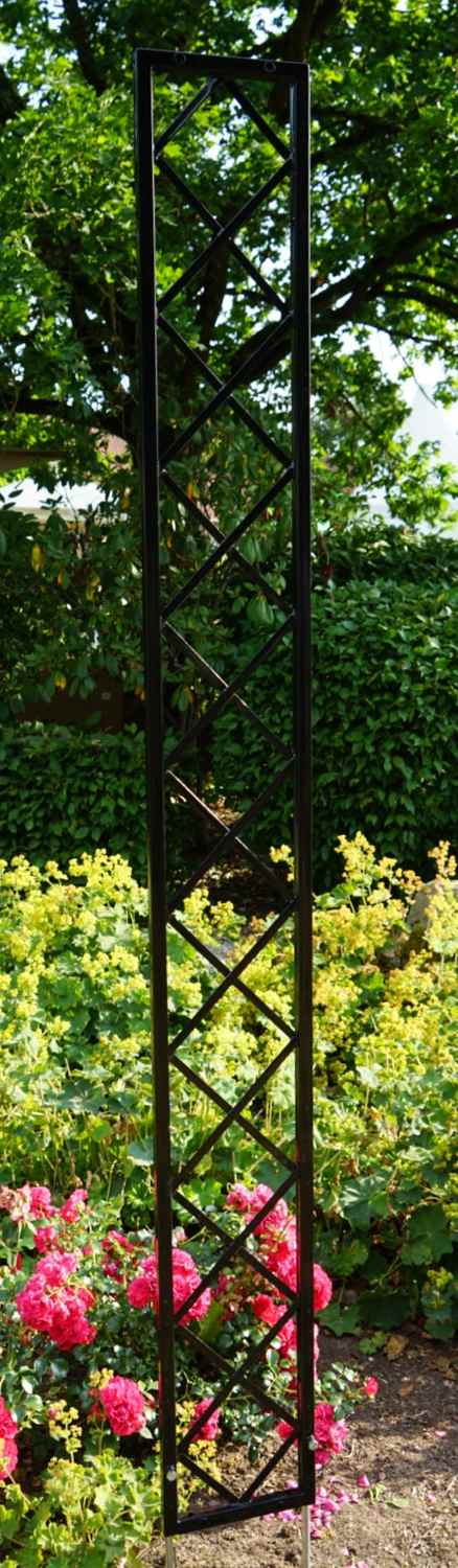 Wand Rankgitter Spalier Rankhilfe Wandgitter Bozen 25 Feuer Verzinkt schwarz