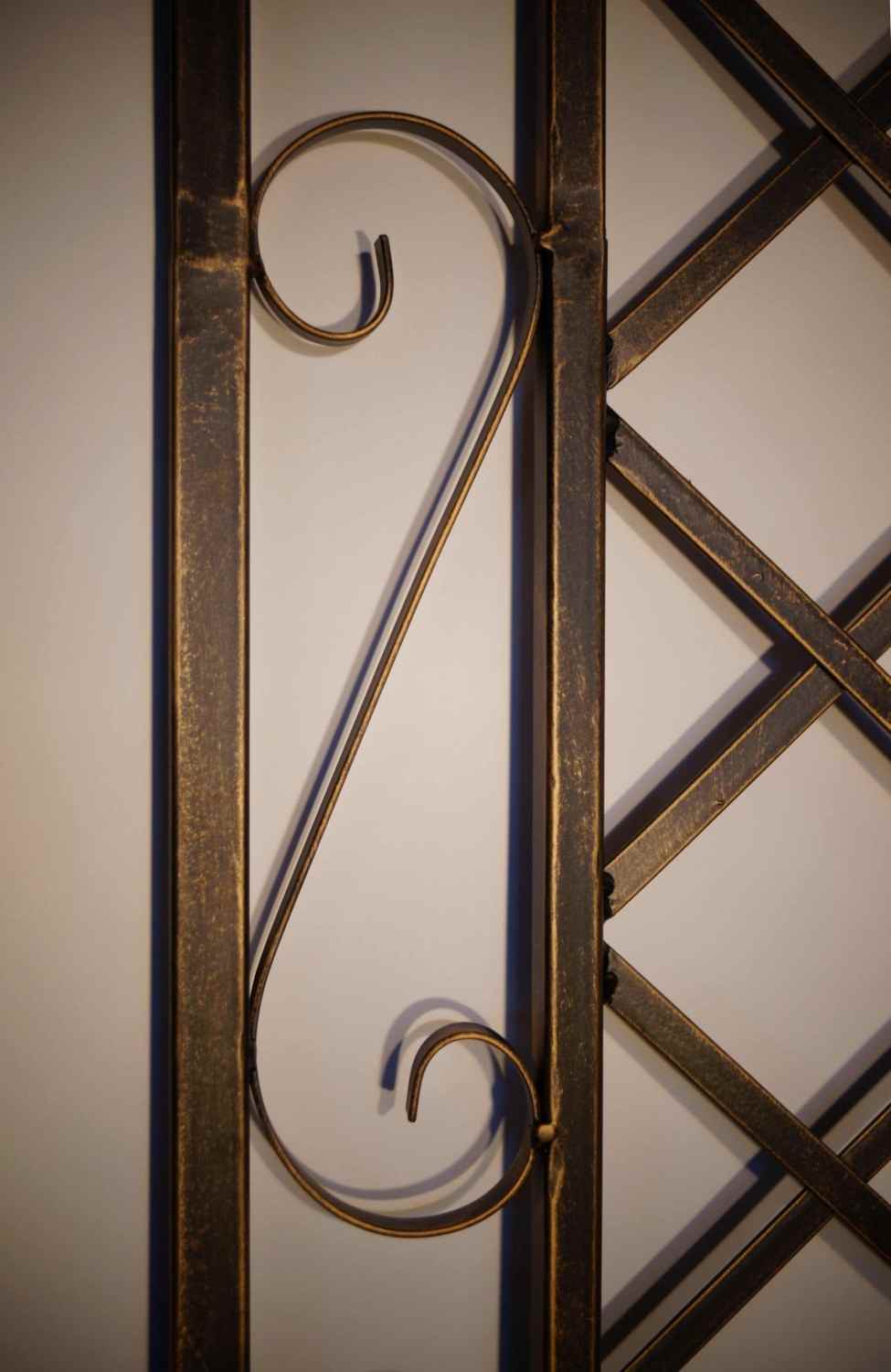 Rankgitter Spalier Rankhilfe Wandgitter Metall Provence Feuer Verzinkt schwarz 