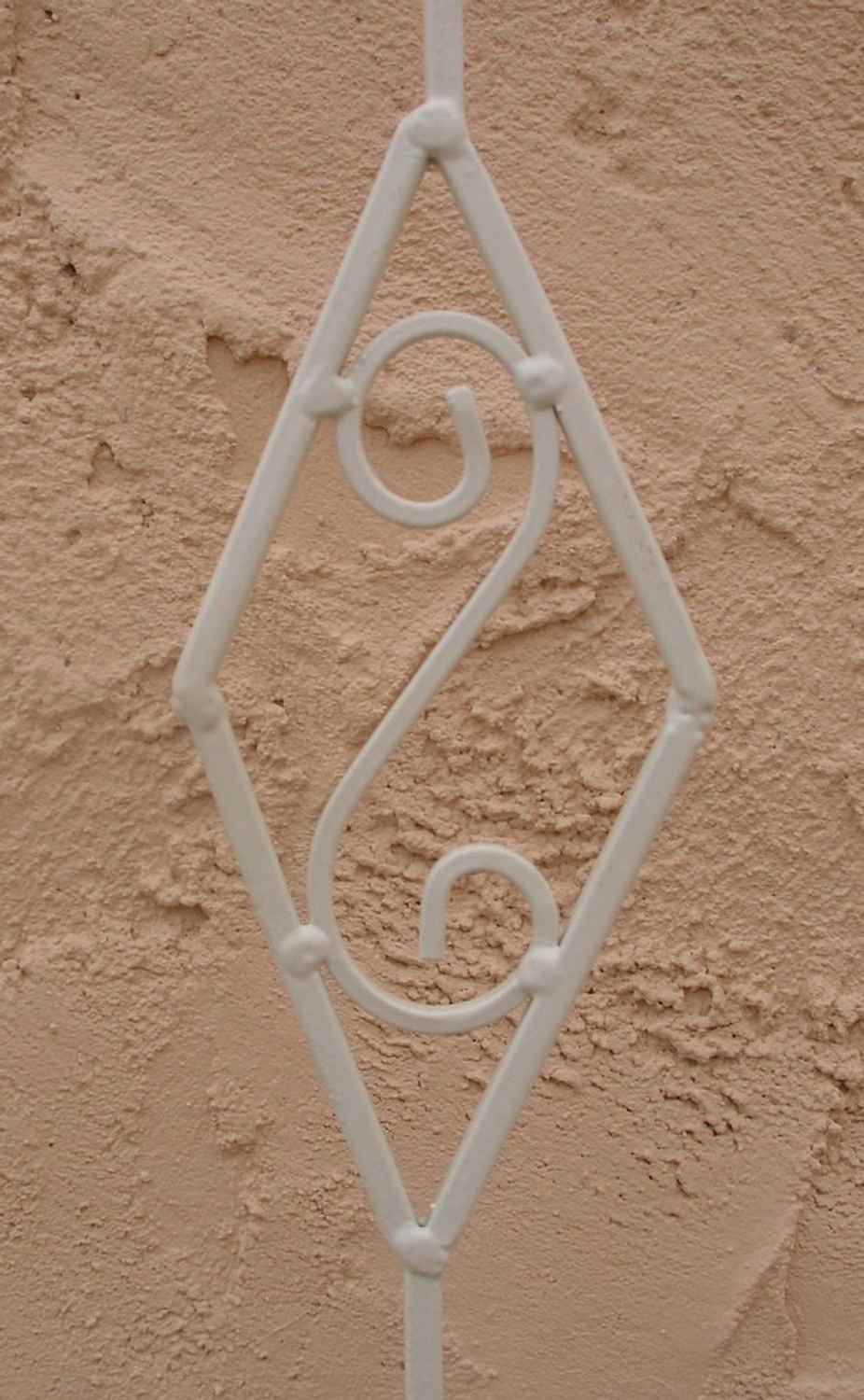 Rankstab Rankgitter Rankhilfe Spalier Rosen Metall Obelisk KENT XL weiß 165