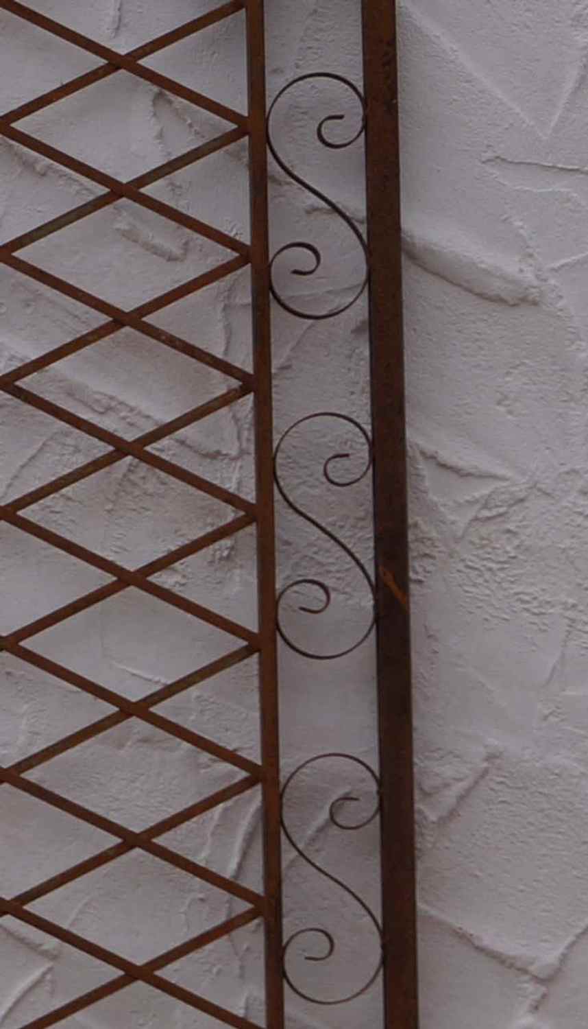 Schweres Rankgitter Spalier Rankhilfe Wandgitter San Marco 80 Verzinkt grau 7016