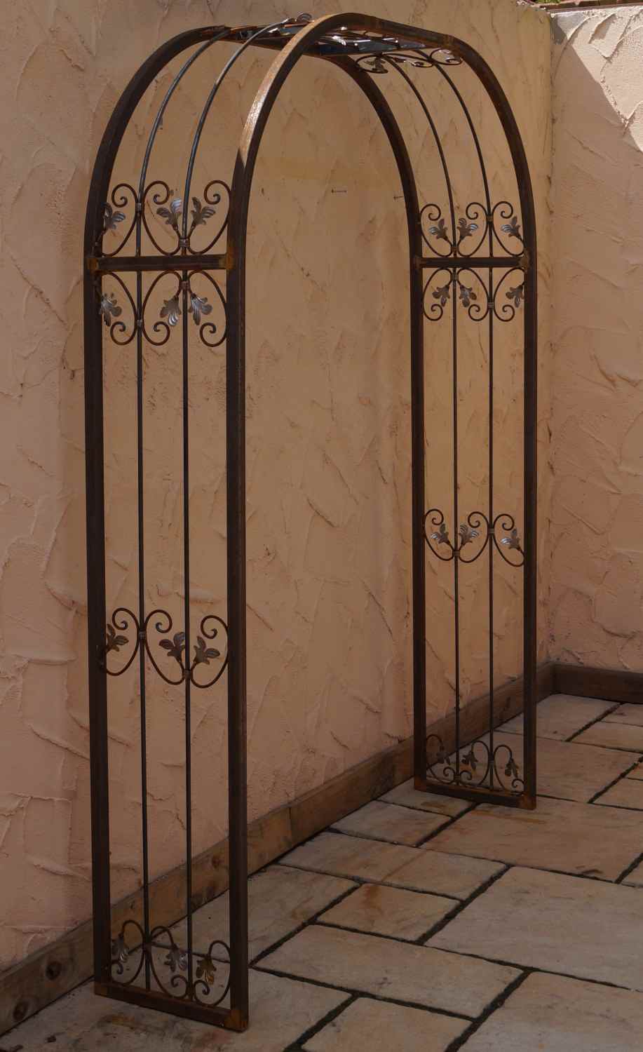 MASSIV solider Rundbogen Rosenbogen Monaco-RB 160/220 Roh / Rost Edelrost MASSIV solider Rundbogen Rosenbogen Monaco-RB 160/220 Roh / Rost Edelrost