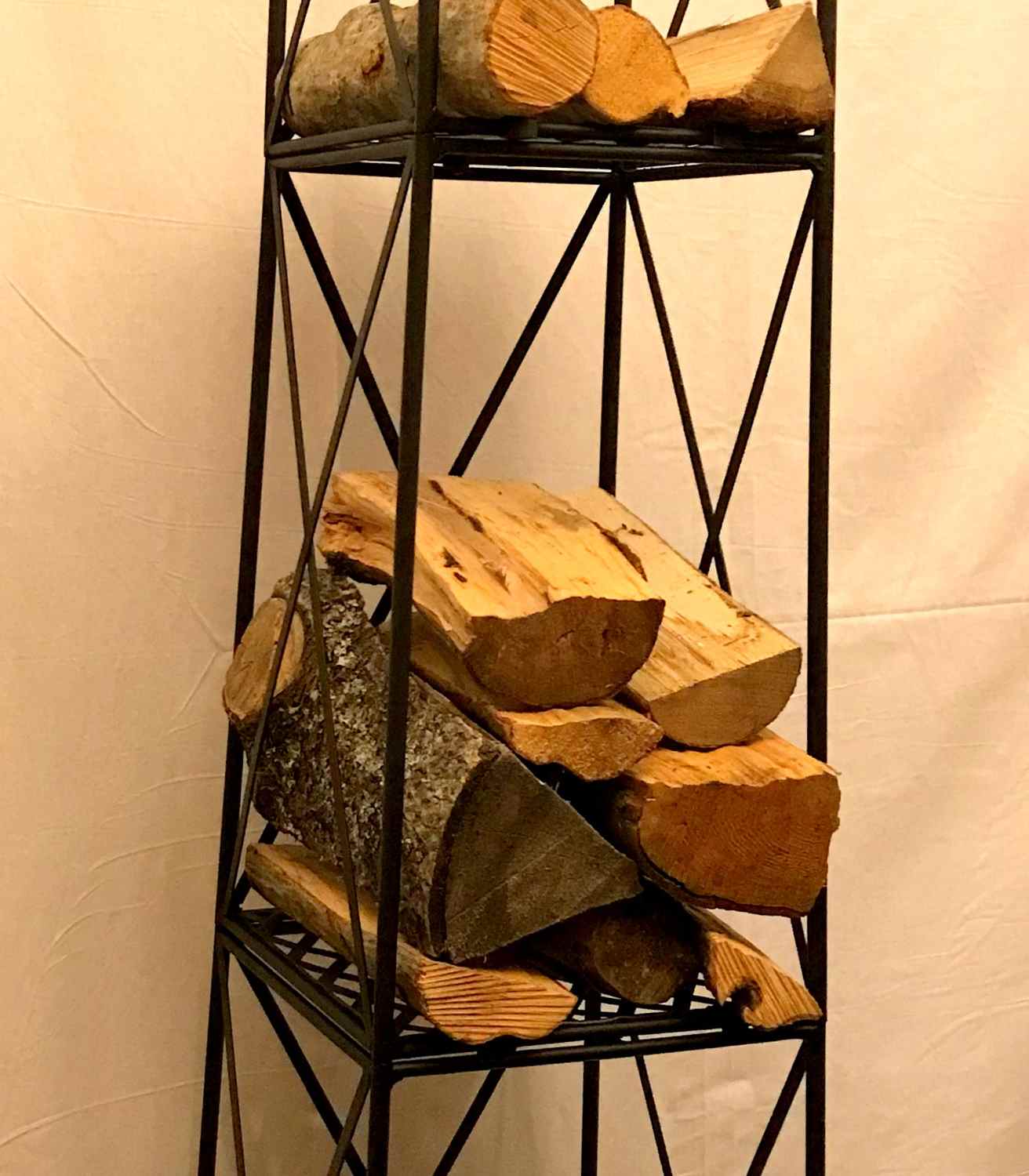 Kaminholzregal Kaminholz Brennholzregal Kaminregal Alexo 180 Schwarz Kaminholzregal Kaminholz Brennholzregal Kaminregal Alexo 180 Schwarz