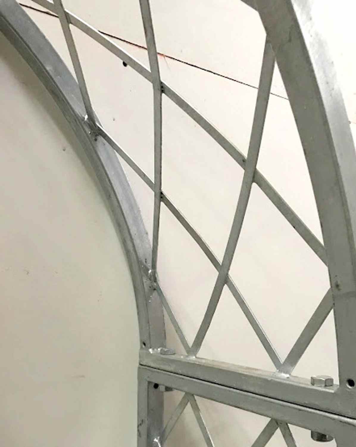 Sehr STABIL solider Metall Rundbogen Rosenbogen Bozen 120/220 Feuer Verzinkt 