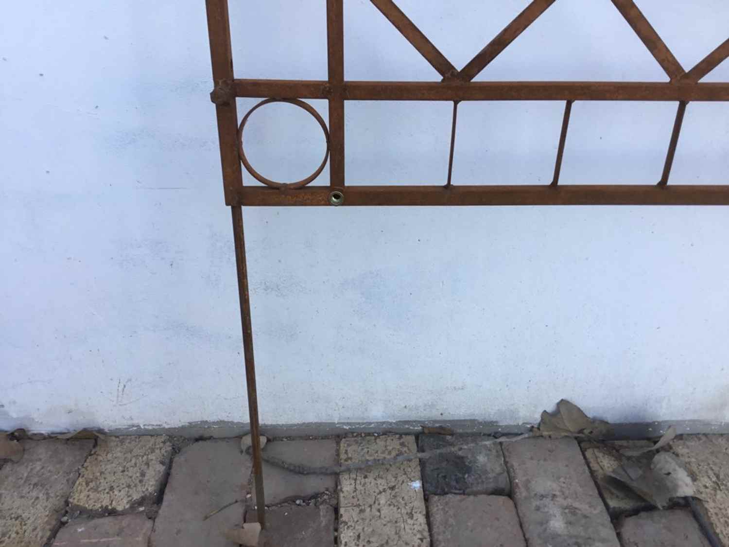 Metall Eisen Spalier Rankgitter Rankhilfe Wandgitter Meran 80 Rost Rostig