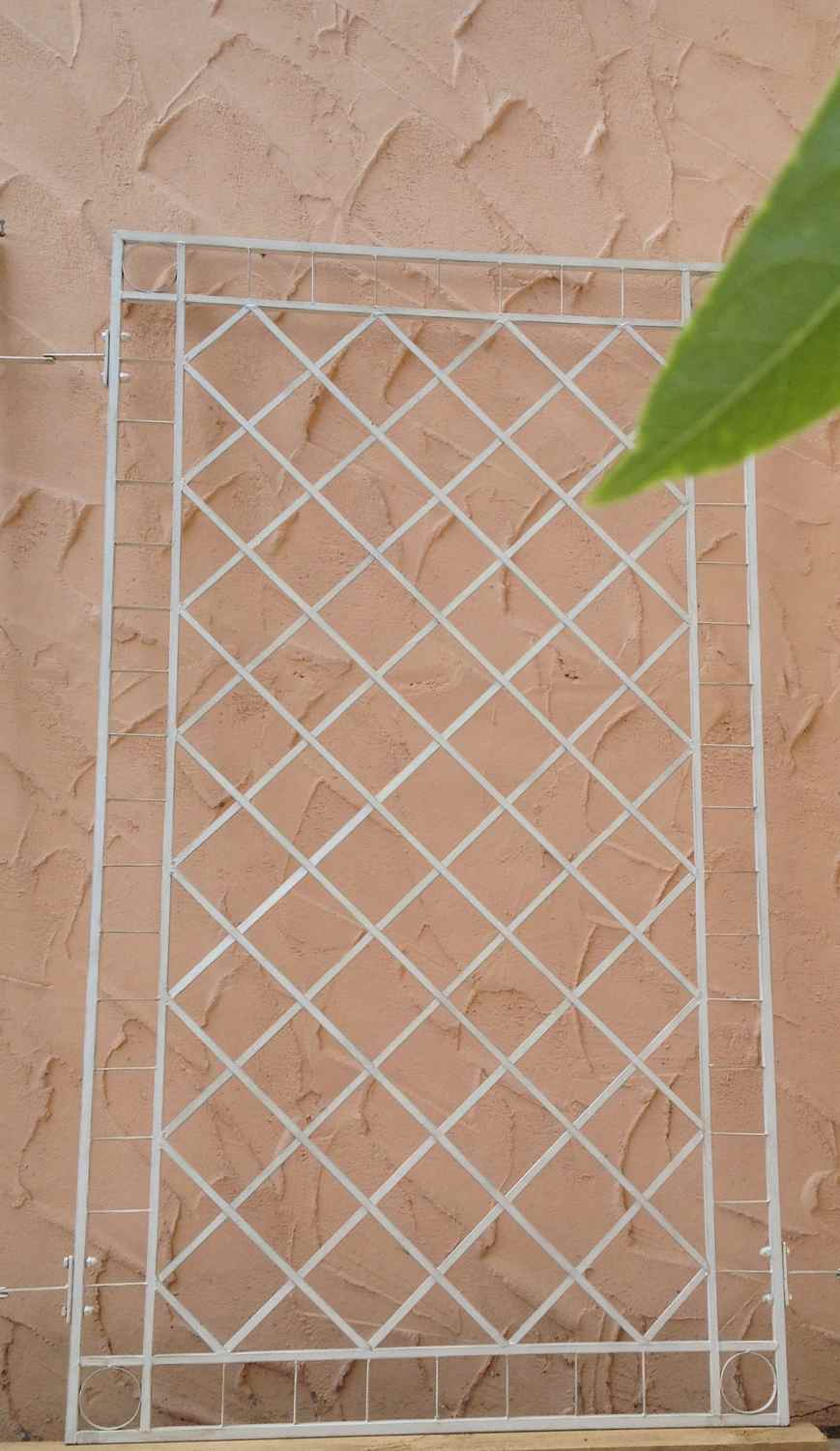 Rankgitter Rankhilfe Wandgitter Meran 80 Feuer Verzinkt weiß PULVER DUPLEX HQ