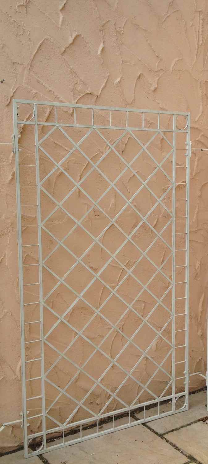 Rankgitter Rankhilfe Wandgitter Meran 80 Feuer Verzinkt weiß PULVER DUPLEX HQ