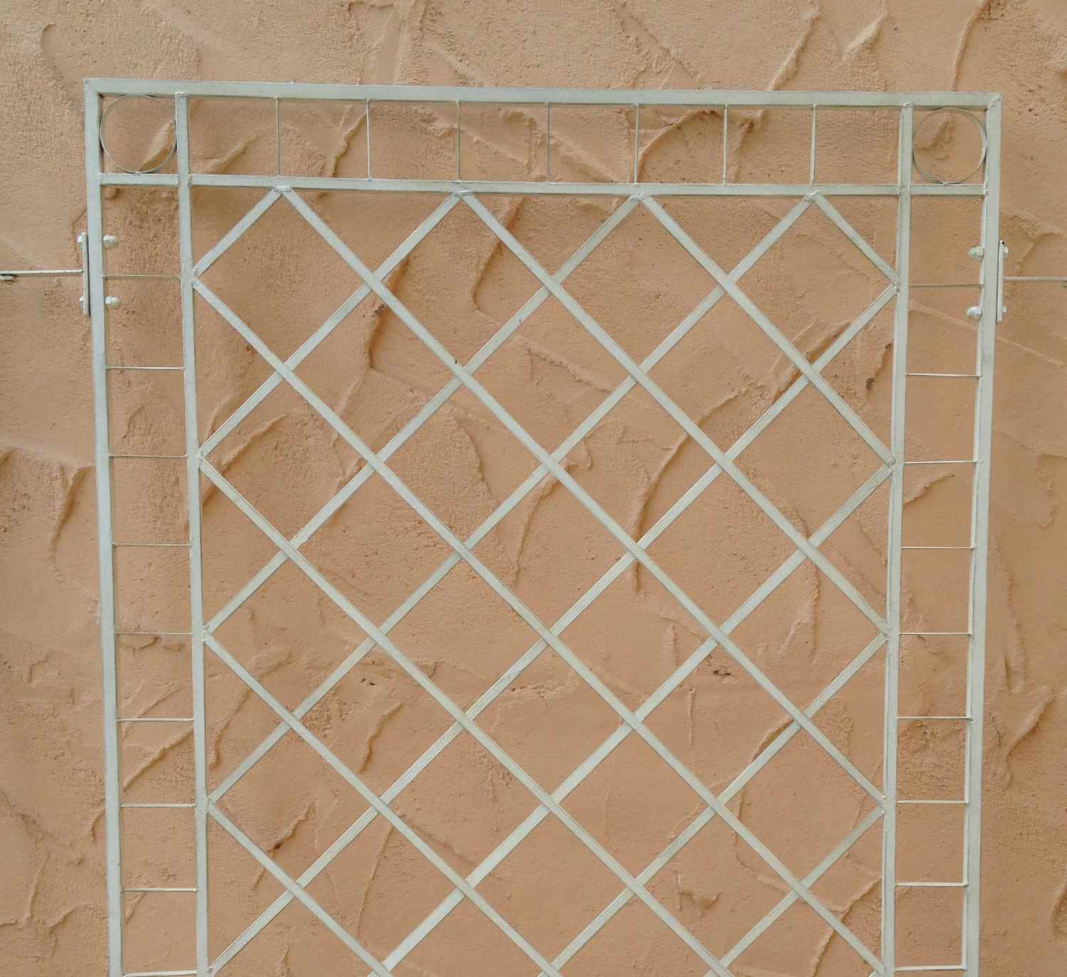 Rankgitter Rankhilfe Wandgitter Meran 80 Feuer Verzinkt weiß PULVER DUPLEX HQ